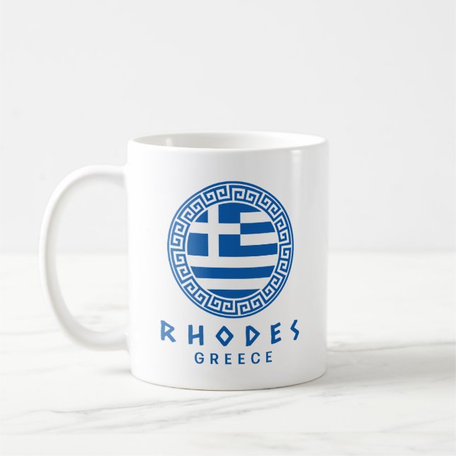 Rhodes, Greece Coffee Mug (Left)