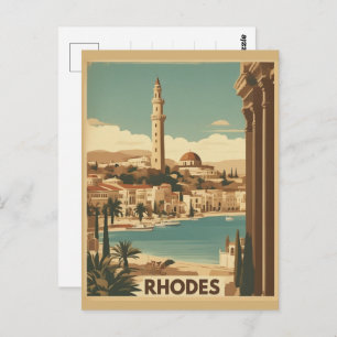 Rhodes Greece - Rhodes Island greece trip Postcard