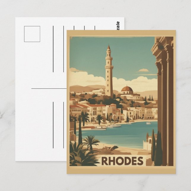 Rhodes Greece - Rhodes Island greece trip Postcard (Front/Back)