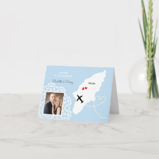 Rhodes Greek Wedding Destination Invitation