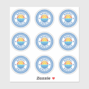 Rhodes Island, Greece Multiple Pack Sticker