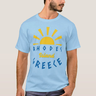 Rhodes Island, Greece - Sunshine Men's Blue T-Shirt