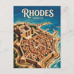 Rhodes Old Town Greece Postcard