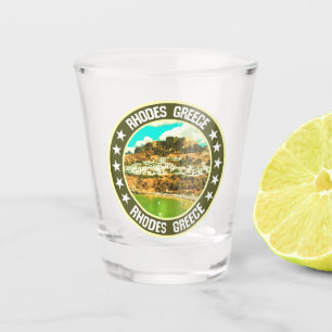 Rhodes                                             shot glass