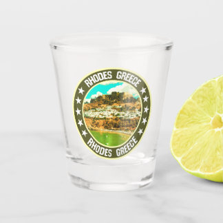 Rhodes shot glass