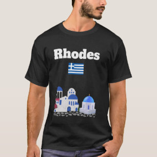 Rhodes souvenir Greece trip island architecture Gr T-Shirt