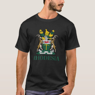 Rhodesia Coat Of Arms Zimbabwe Funny South Africa T-Shirt