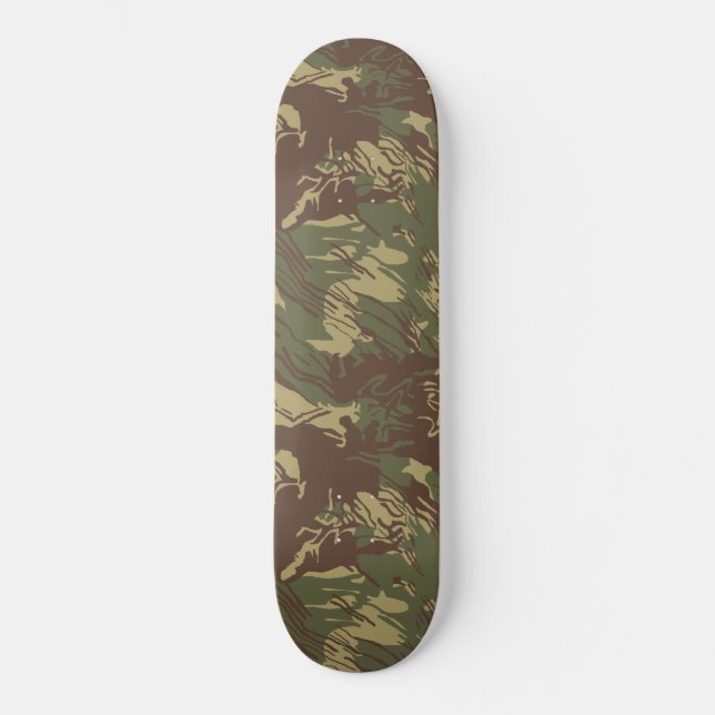 Rhodesian Brushstroke CAMO Skateboard (Front)