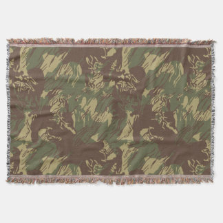 Rhodesian Brushstroke CAMO Throw Blanket