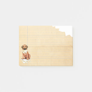 Rhodesian Ridgeback Ate My Homework Post-it Notes