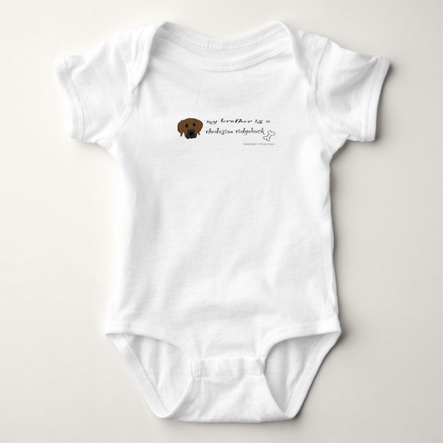 rhodesian ridgeback baby bodysuit (Front)