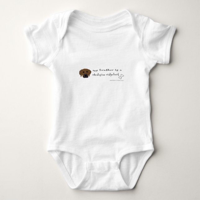 rhodesian ridgeback baby bodysuit (Front)