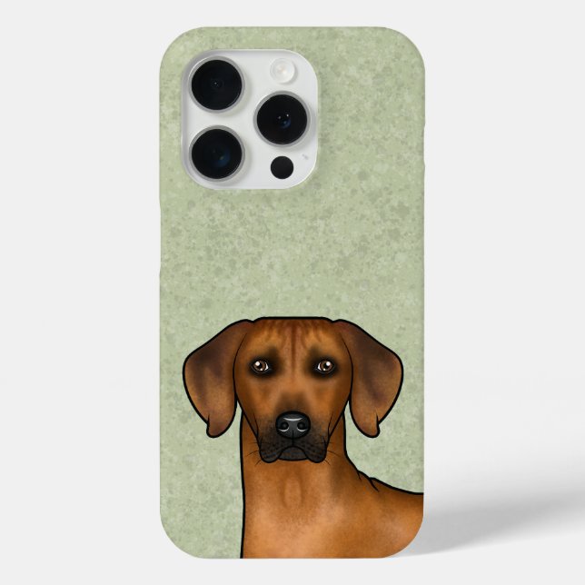 Rhodesian Ridgeback Brown African Lion Dog Head Case-Mate iPhone Case (Back)