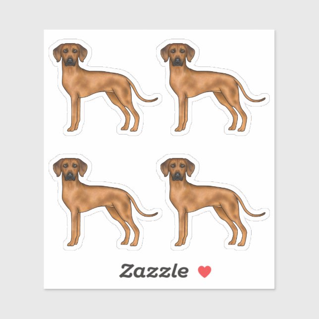 Rhodesian Ridgeback Brown African Lionhound Dog (Sheet)
