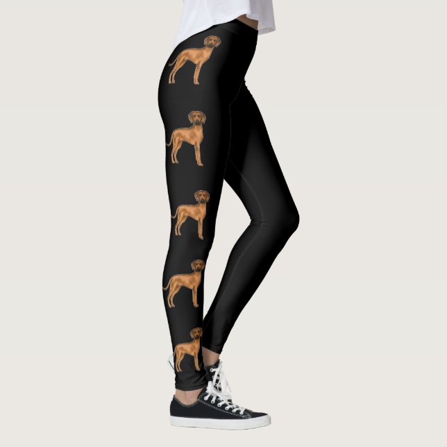 Rhodesian Ridgeback Brown African Lionhound Dog Leggings (Right)