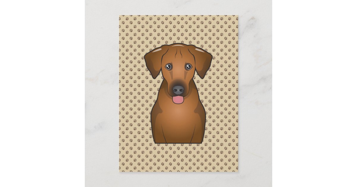 Rhodesian Ridgeback Cartoon Postcard | Zazzle