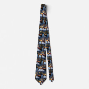 Rhodesian Ridgeback Christmas Festive Season Tie