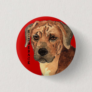 Rhodesian Ridgeback Colour Block 3 Cm Round Badge