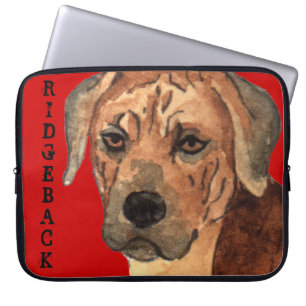 Rhodesian Ridgeback Colour Block Laptop Sleeve