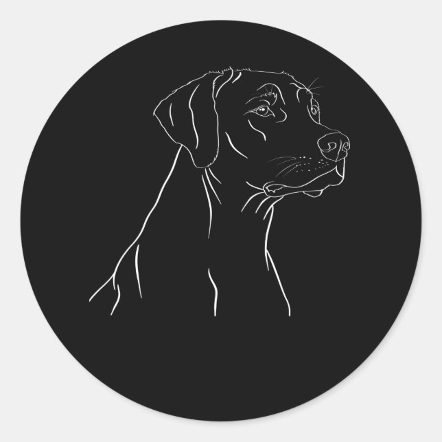 Rhodesian Ridgeback Colours Classic Round Sticker (Front)