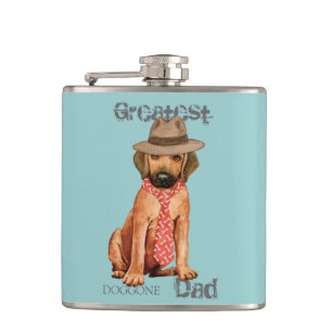 Rhodesian Ridgeback Dad Hip Flask