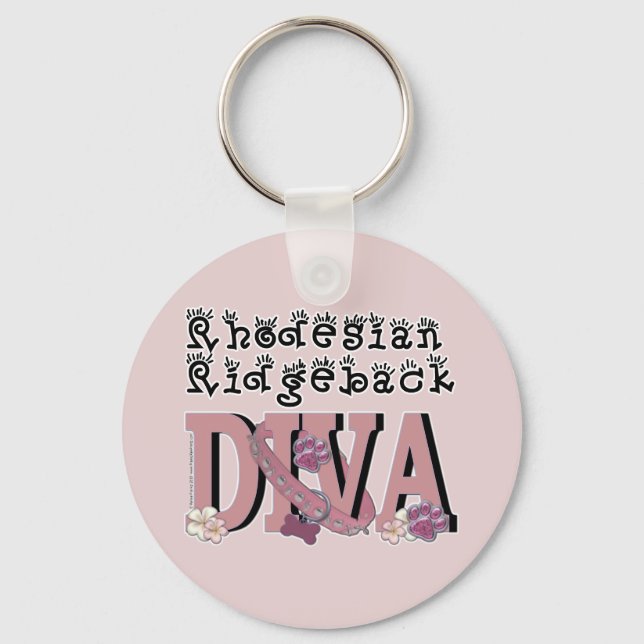 Rhodesian Ridgeback DIVA Key Ring (Front)