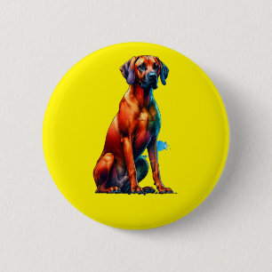 Rhodesian Ridgeback Dog 6 Cm Round Badge