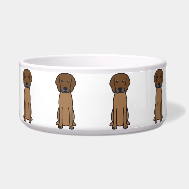 Rhodesian Ridgeback Dog Cartoon (Front)