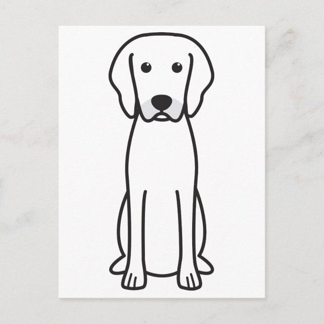 Rhodesian Ridgeback Dog Cartoon Postcard (Front)