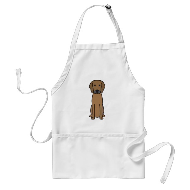 Rhodesian Ridgeback Dog Cartoon Standard Apron (Front)
