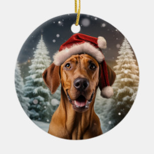 Rhodesian Ridgeback Dog Christmas Ornament