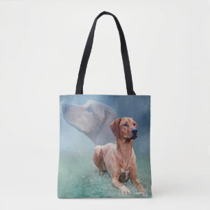 Rhodesian Ridgeback Dog Collage Tote Bag