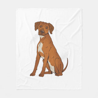 Rhodesian Ridgeback dog Fleece Blanket