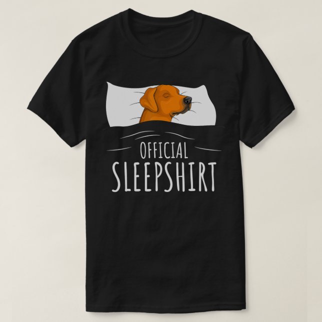 Rhodesian Ridgeback Dog Official Sleepshirt  T-Shirt (Design Front)