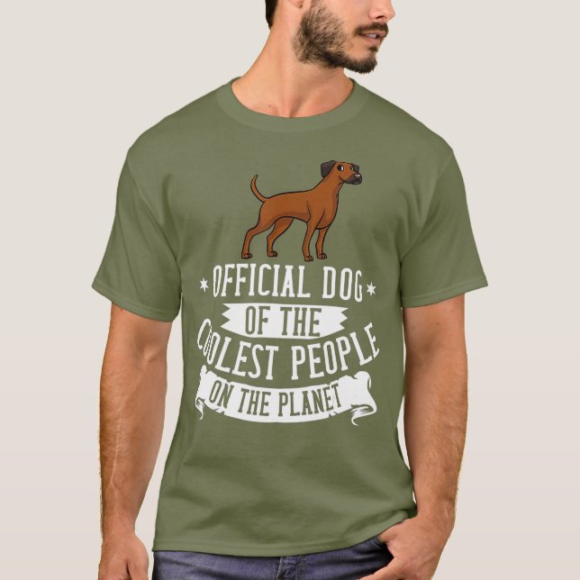 Rhodesian Ridgeback Dog Puppies Owner Lover T-Shirt (Front)