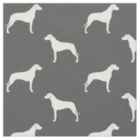 Rhodesian Ridgeback Dog Silhouettes Grey and White