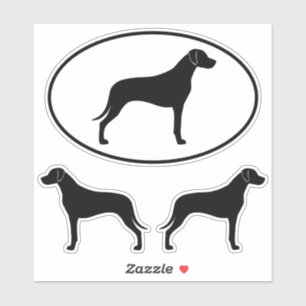 Rhodesian Ridgeback Dog Silhouettes Vinyl Stickers