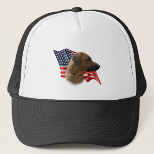 Rhodesian Ridgeback Flag Trucker Hat