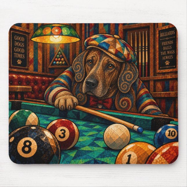 Rhodesian Ridgeback, Geometric Mosaic Mouse Mat (Front)