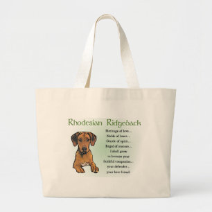 Rhodesian Ridgeback Gifts Large Tote Bag