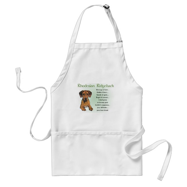 Rhodesian Ridgeback Gifts Standard Apron (Front)
