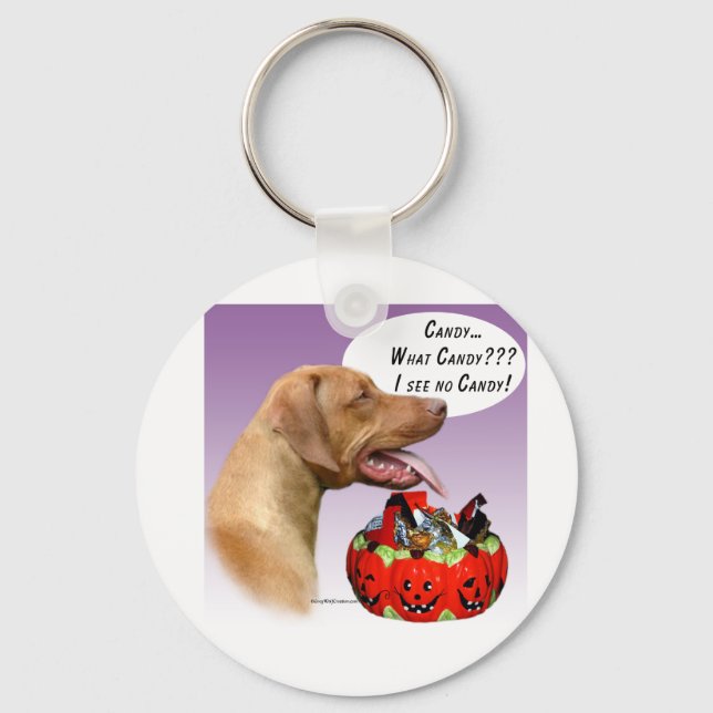 Rhodesian Ridgeback Halloween Candy Key Ring (Front)