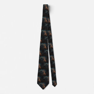 Rhodesian Ridgeback Halloween Scary Tie
