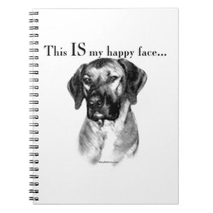 Rhodesian Ridgeback Happy Face Notebook