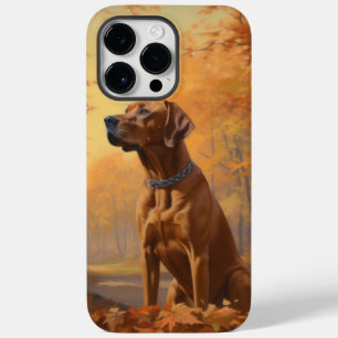 Rhodesian Ridgeback  in Autumn Leaves Fall Inspire Case-Mate iPhone 14 Pro Max Case