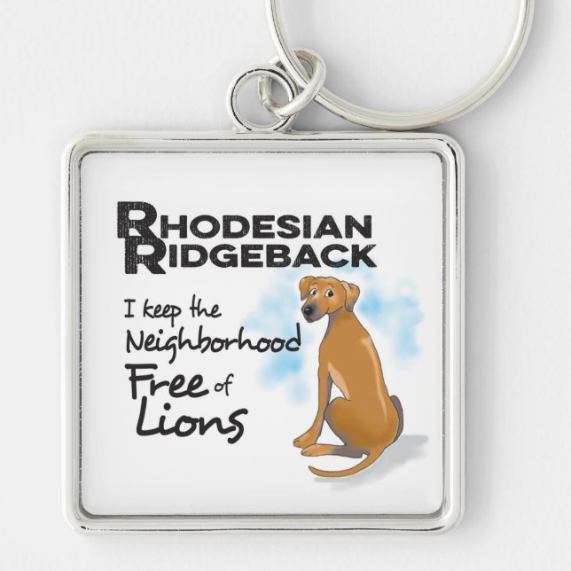 Rhodesian Ridgeback keychain (Front)