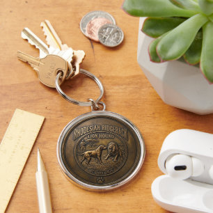Rhodesian Ridgeback Lion Hound Art Key Ring