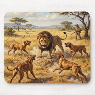 Rhodesian Ridgeback Lion Hound Art Mouse Mat