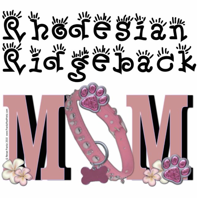 Rhodesian Ridgeback MOM Standing Photo Sculpture (Front)