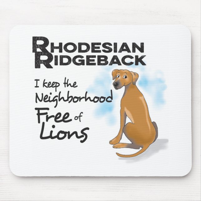 Rhodesian Ridgeback Mouse Pad (Front)
